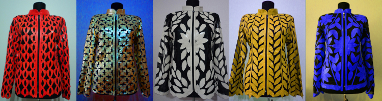 Click to See All Available Designs and Colors of Leather Leaf Jackets