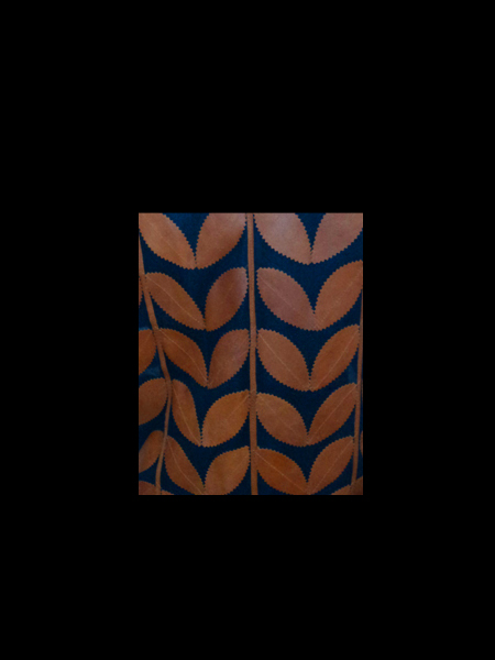Brown Leather Leaf Bolero for Women
